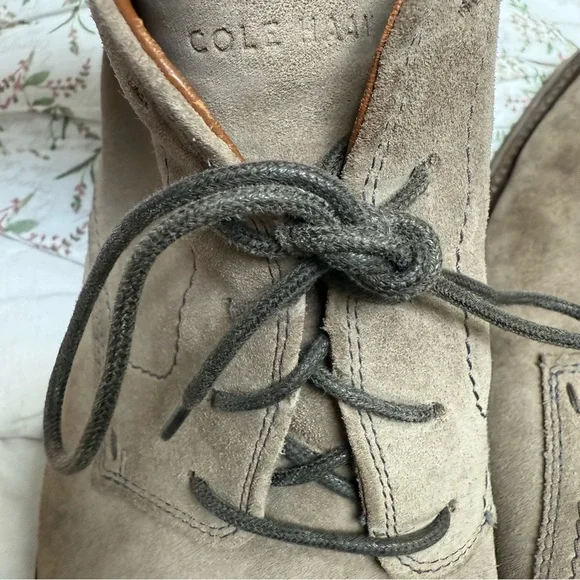 Cole Haan Suede Lace-Up Chukka Boots - Picture 9 of 12